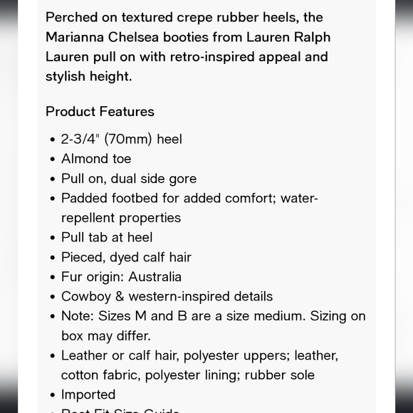 Lauren Ralph Lauren | Black Suede Marainna Chelsea Boot NWT Size 9 & 5 - Picture 9 of 16